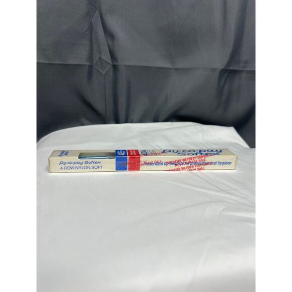 Vintage Py-Co-Pay Blue Toothbrush - New / NOS / Sealed - Pycopay Softex Soft - Picture 5 of 10